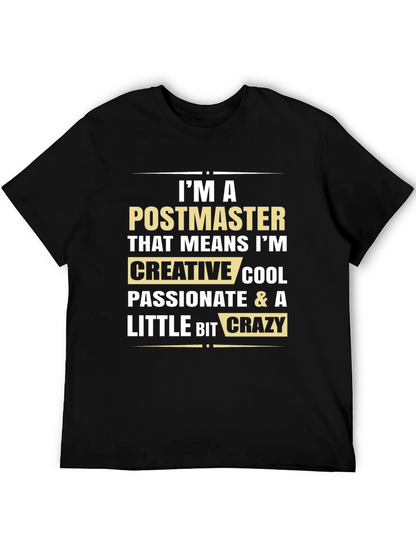 Postmaster Creative Cool Crazy Graphic Tee
