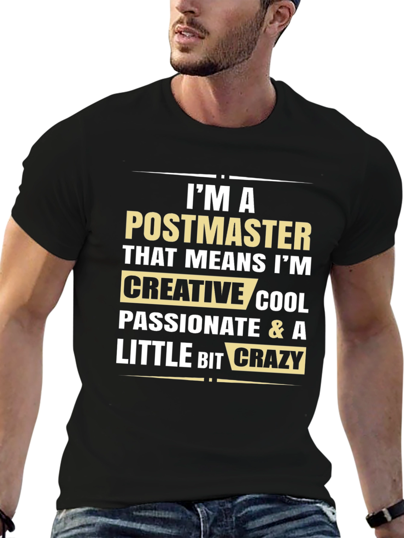 Postmaster Creative Cool Crazy Graphic Tee