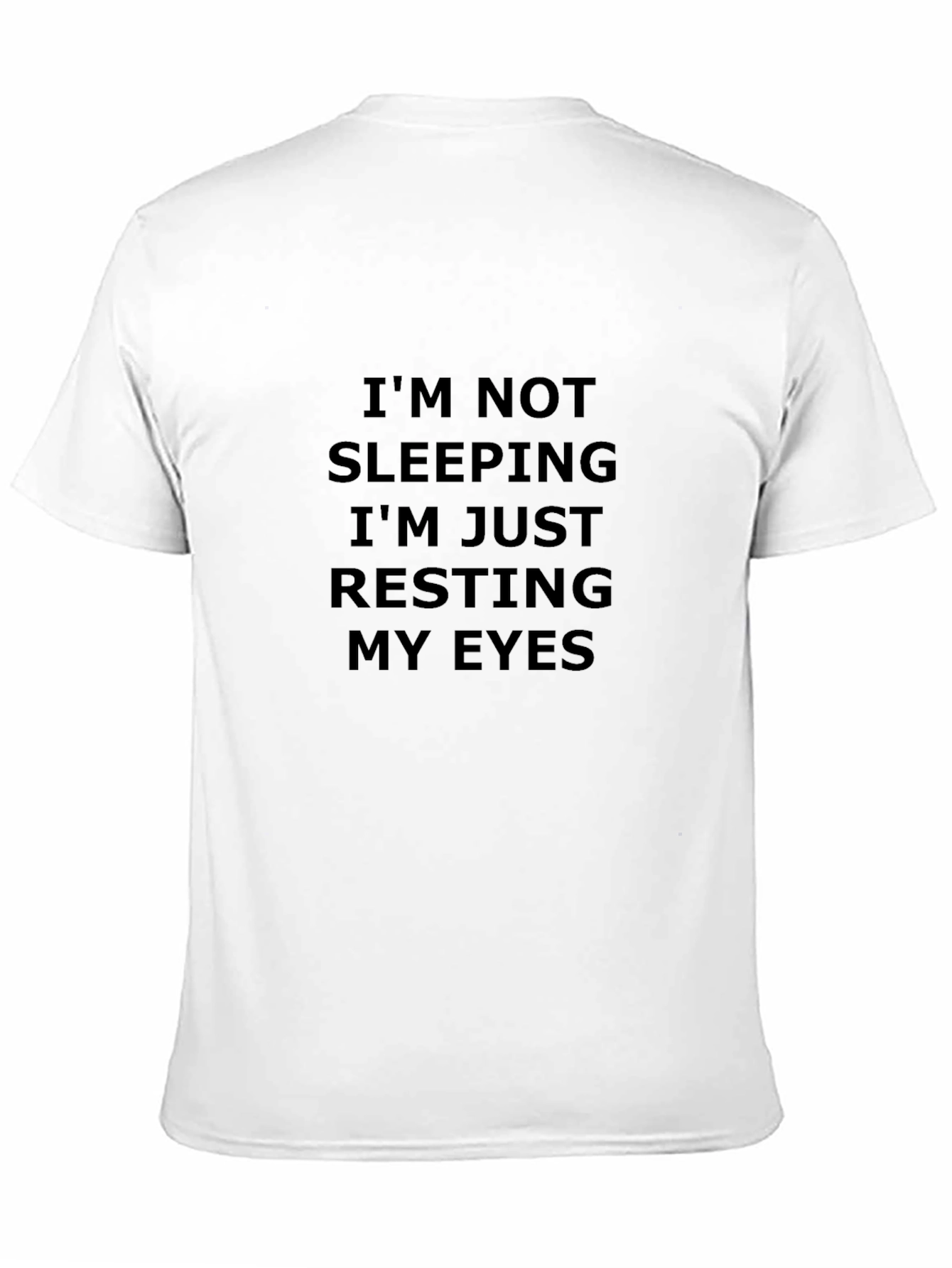 Funny Resting My Eyes Black T-Shirt