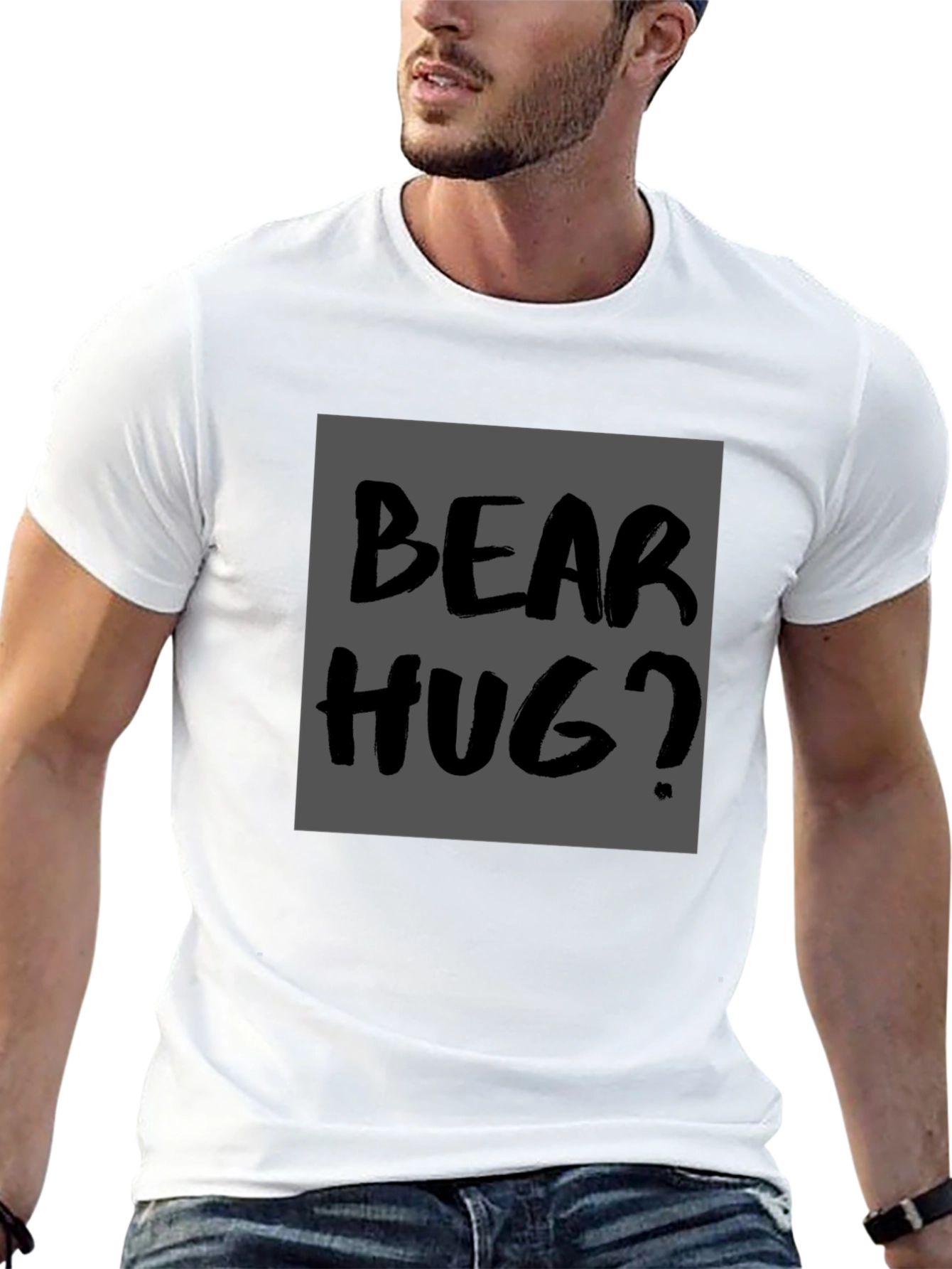 Bear Hug Graphic Tee -  Casual Style