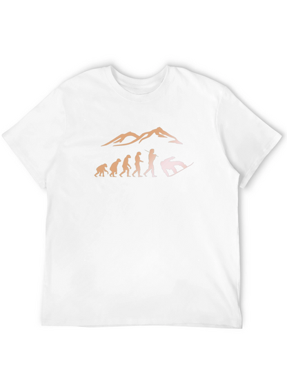 Snowboarding Evolution T-Shirt - Black
