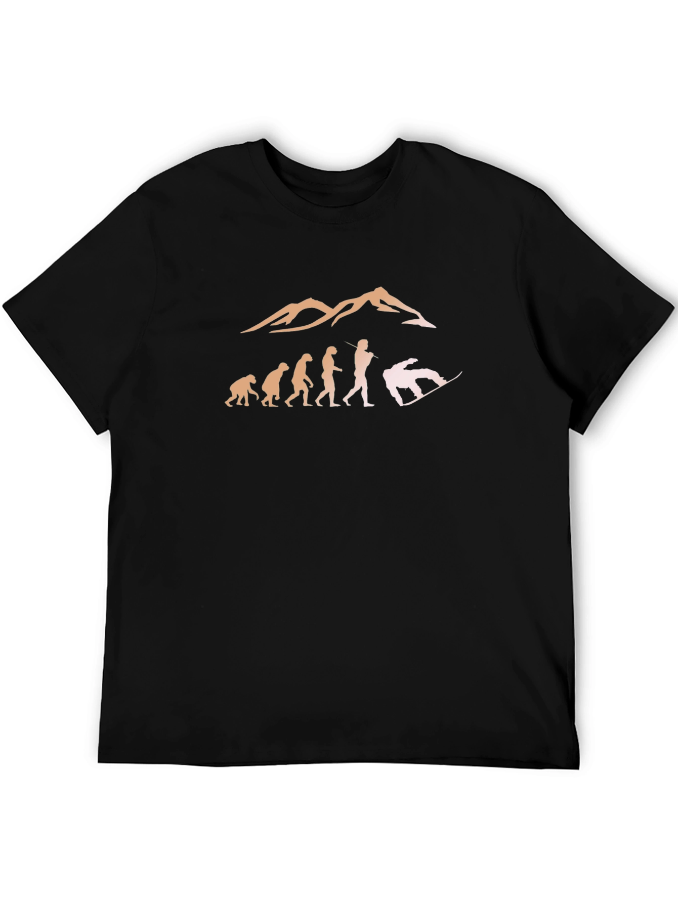 Snowboarding Evolution T-Shirt - Black