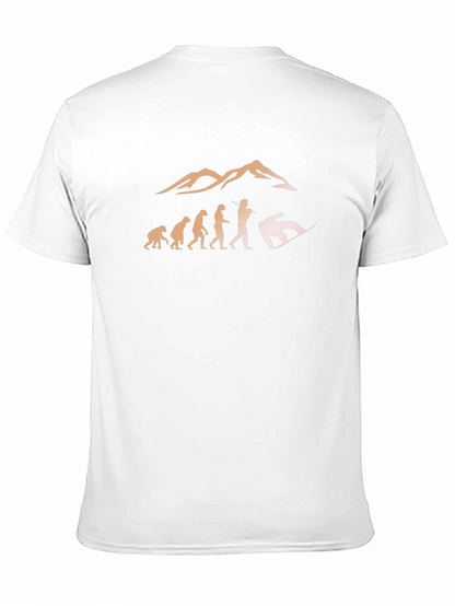 Snowboarding Evolution T-Shirt - Black