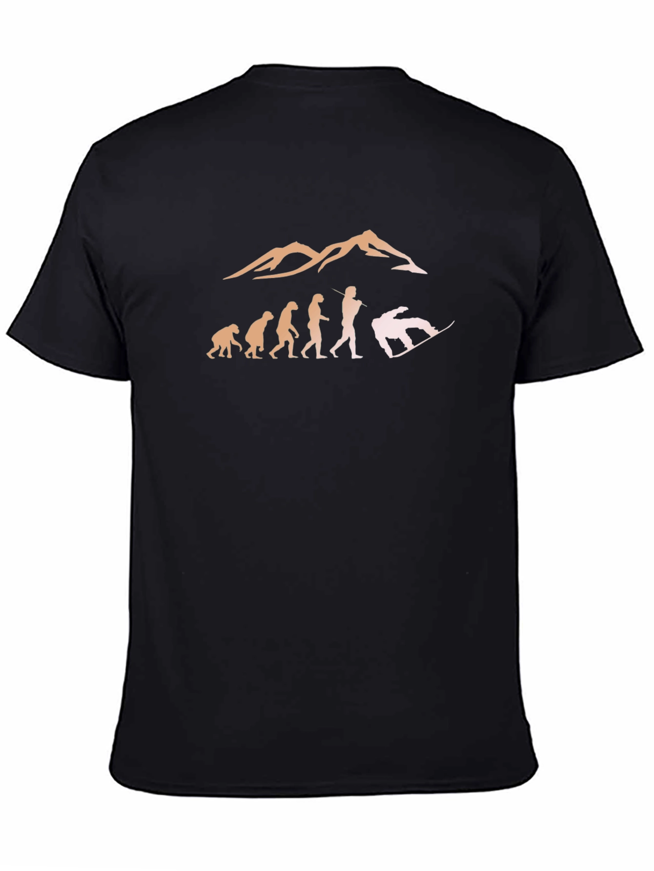 Snowboarding Evolution T-Shirt - Black