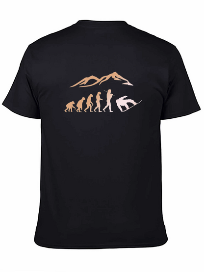 Snowboarding Evolution T-Shirt - Black