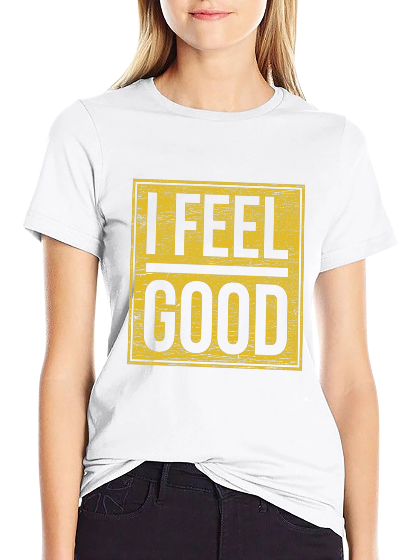 I Feel Good Graphic Tee - Mens Black T-Shirt