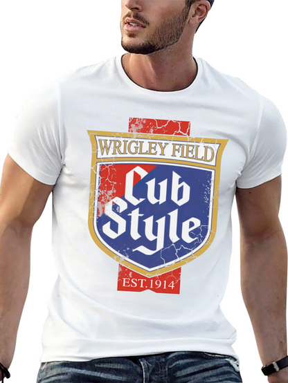 Wrigley Field Cub Style Black T-Shirt