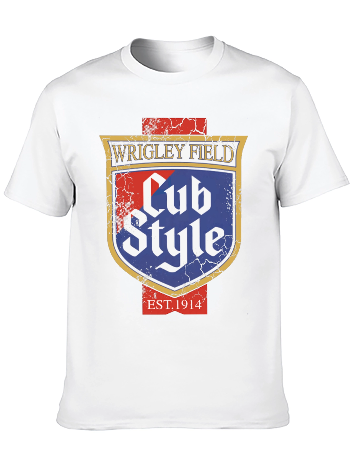 Wrigley Field Cub Style Black T-Shirt