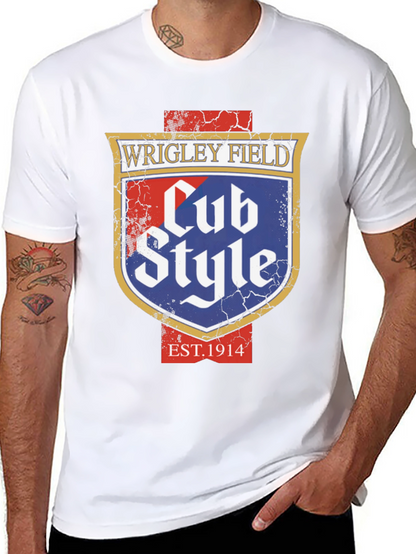 Wrigley Field Cub Style Black T-Shirt