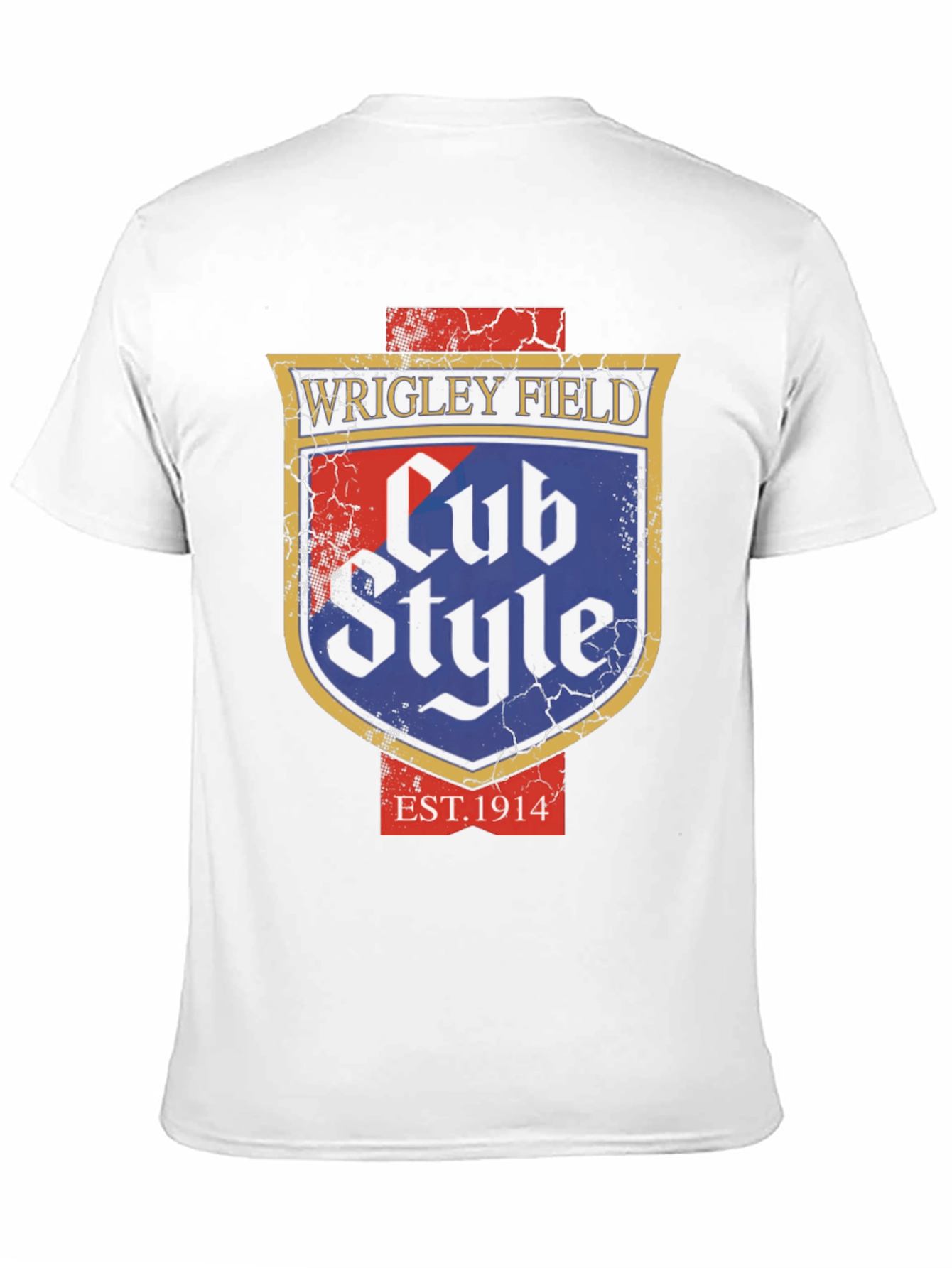 Wrigley Field Cub Style Black T-Shirt