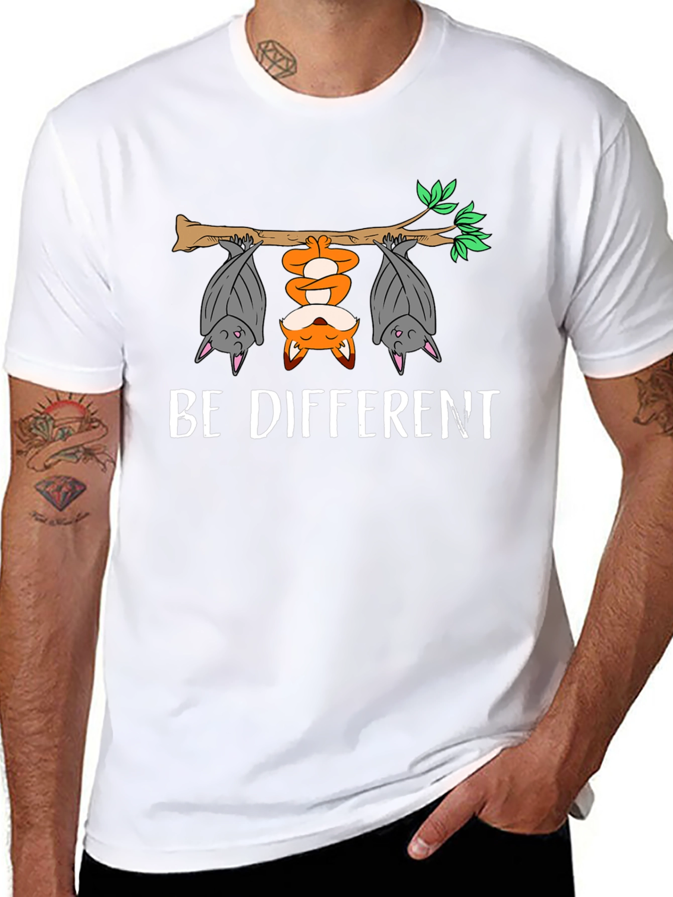 Be Different T-Shirt - Fox & Bats