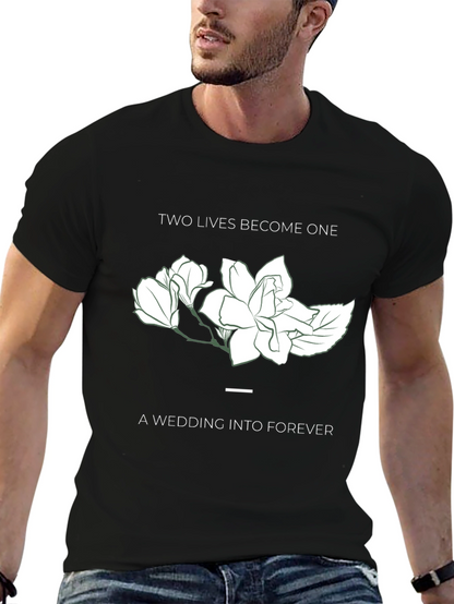 Two Lives Become One Wedding T-Shirt