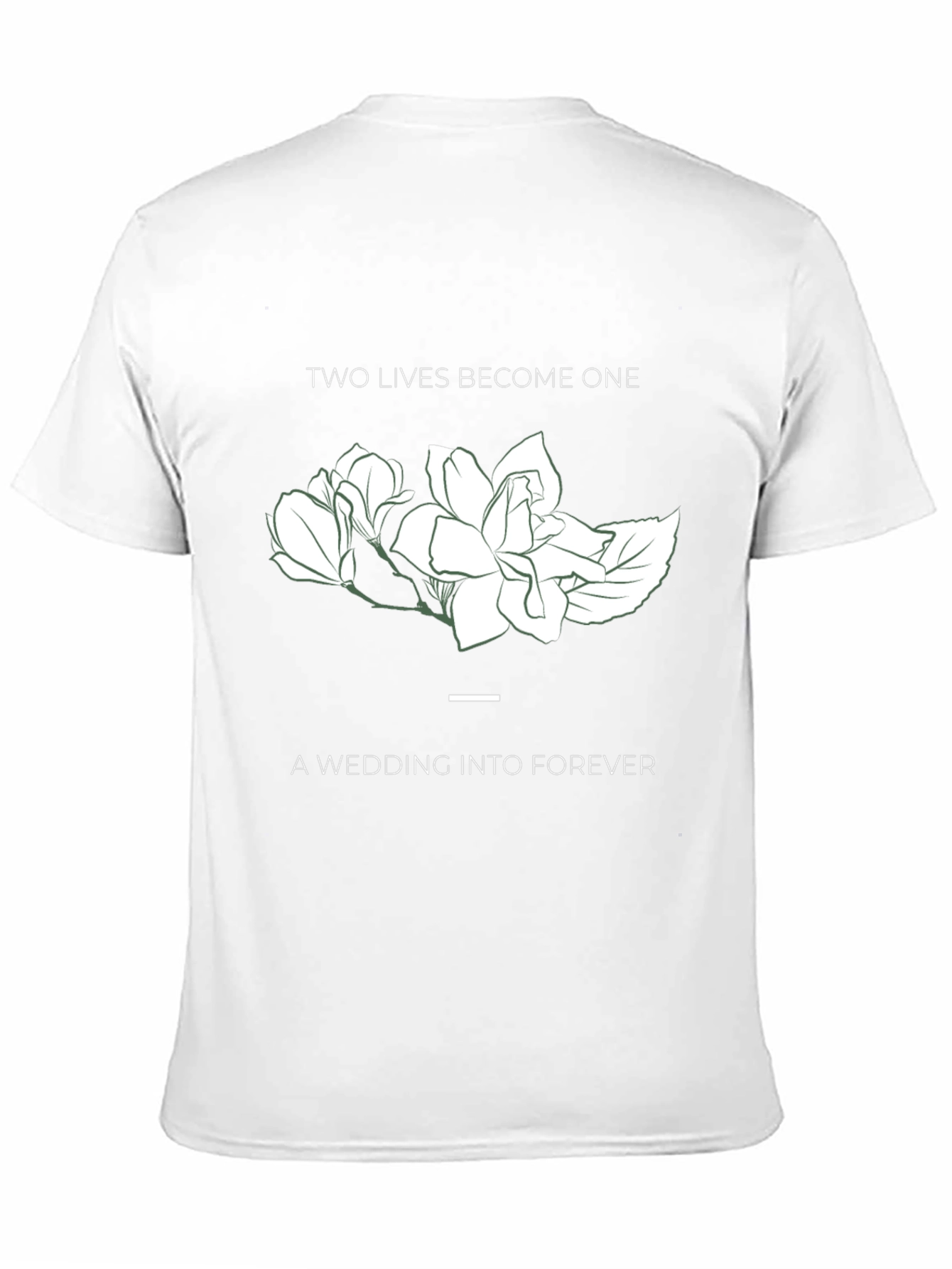 Two Lives Become One Wedding T-Shirt