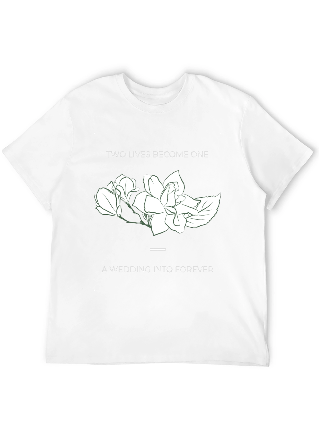 Two Lives Become One Wedding T-Shirt