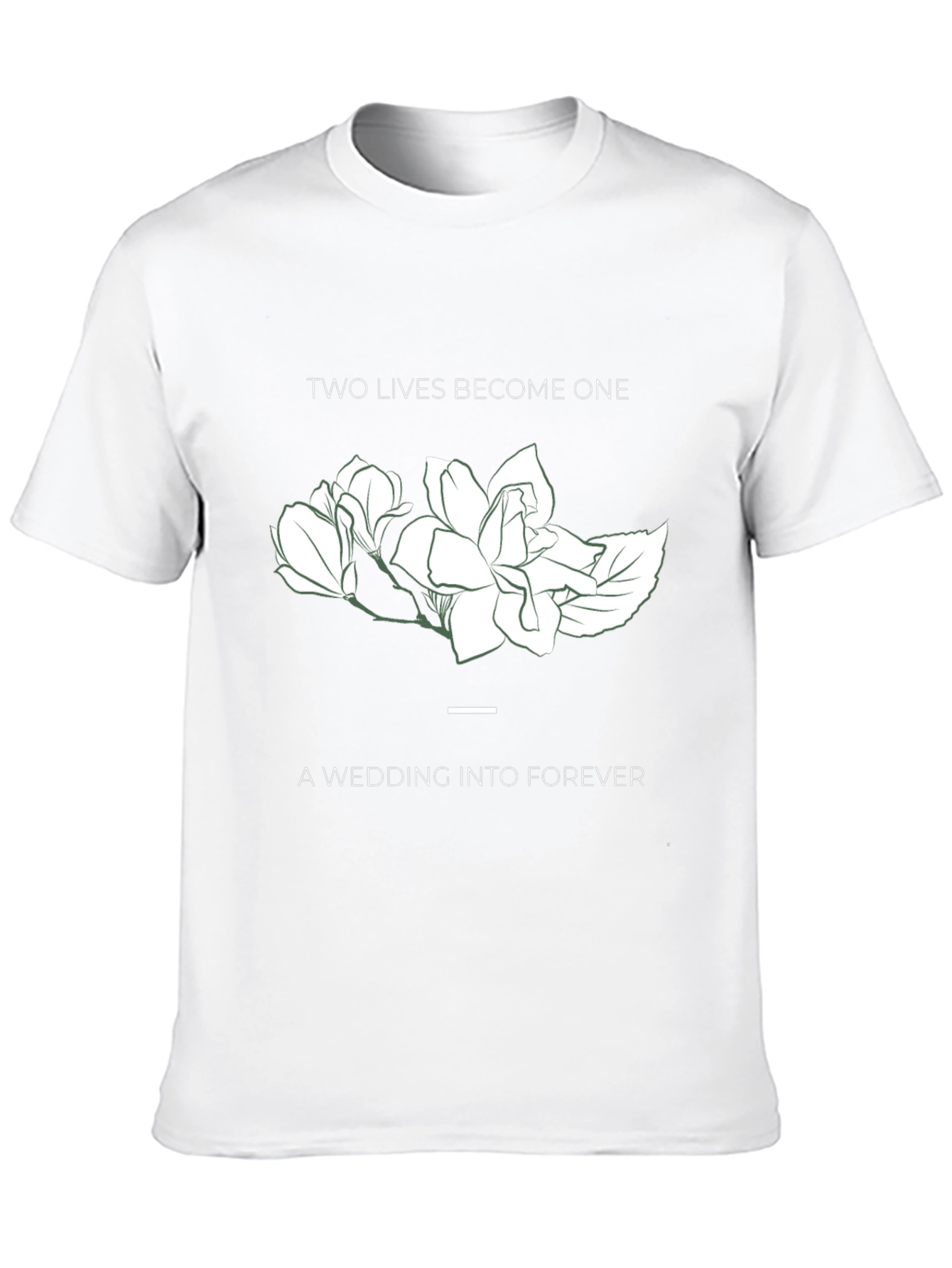 Two Lives Become One Wedding T-Shirt