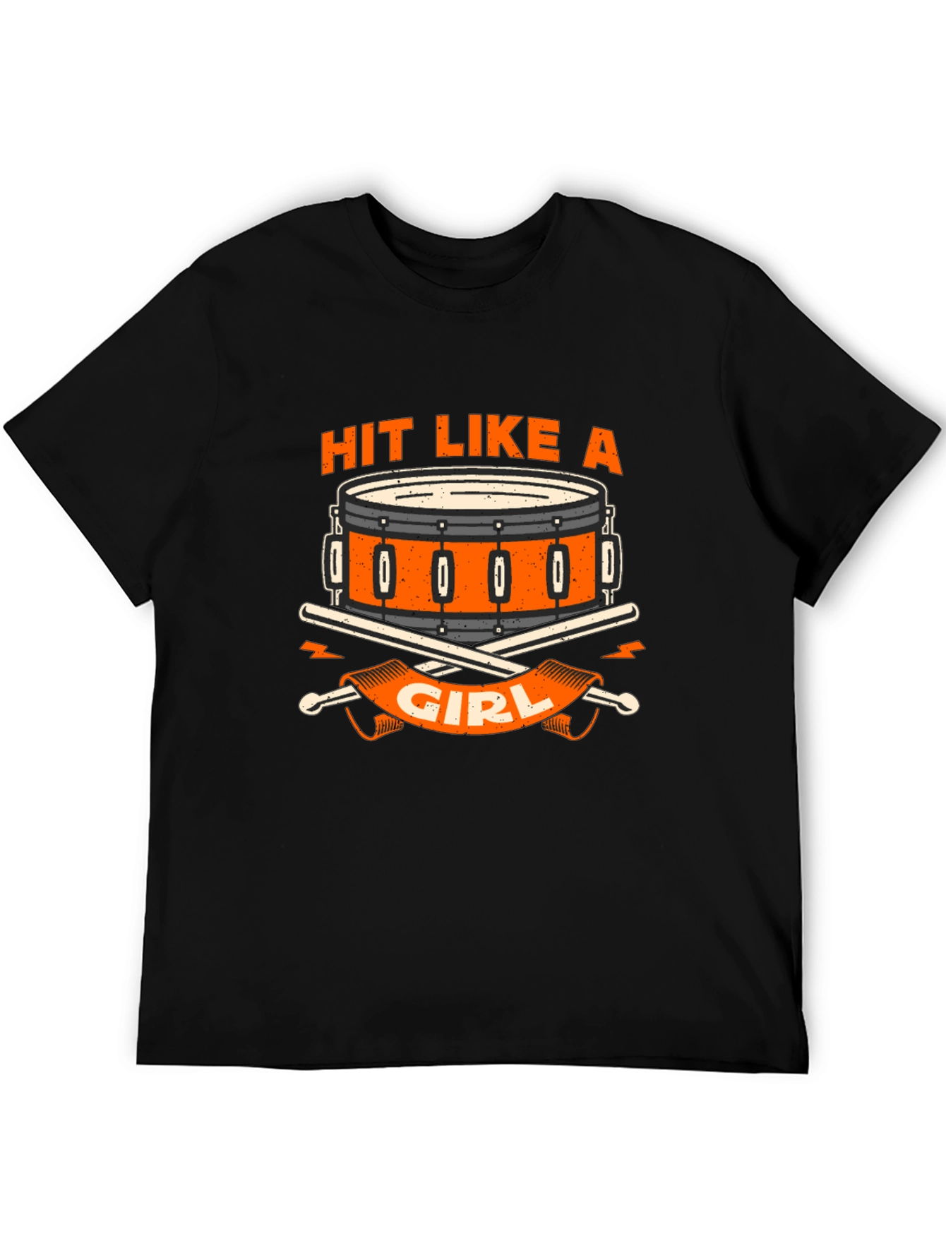 Hit Like A Girl Drum T-Shirt