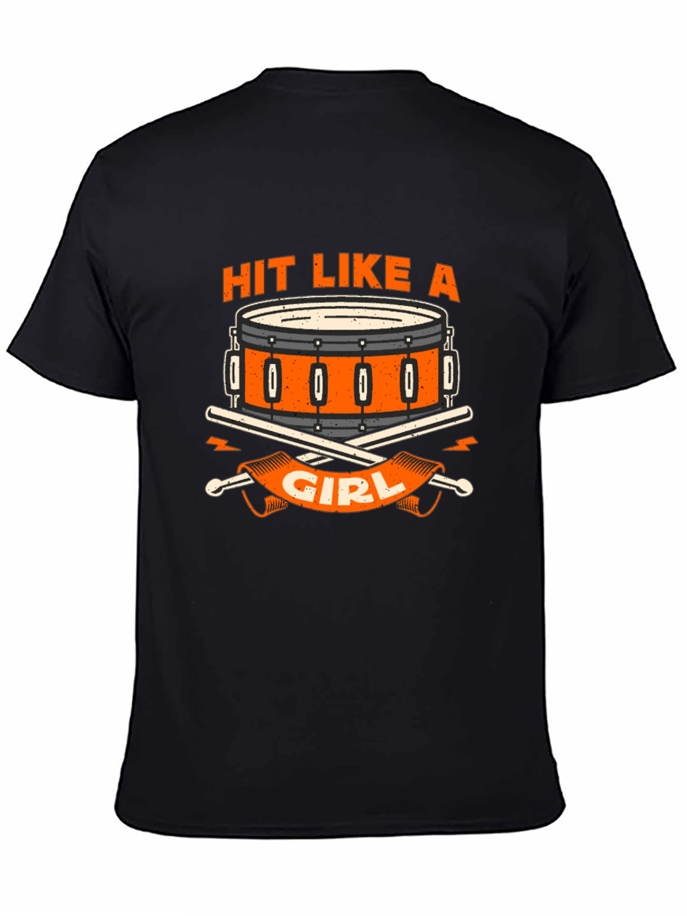 Hit Like A Girl Drum T-Shirt