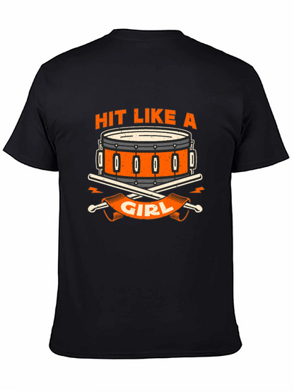 Hit Like A Girl Drum T-Shirt