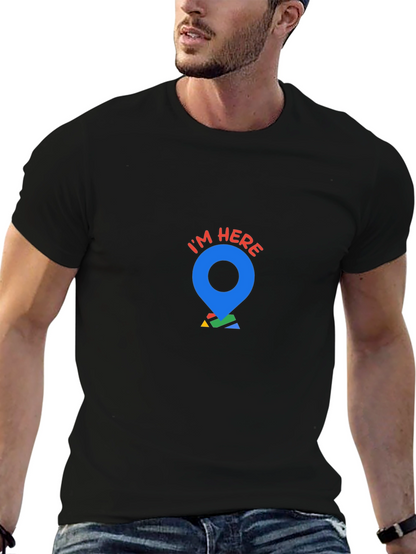 Im Here Graphic Tee - Location Pin T-Shirt