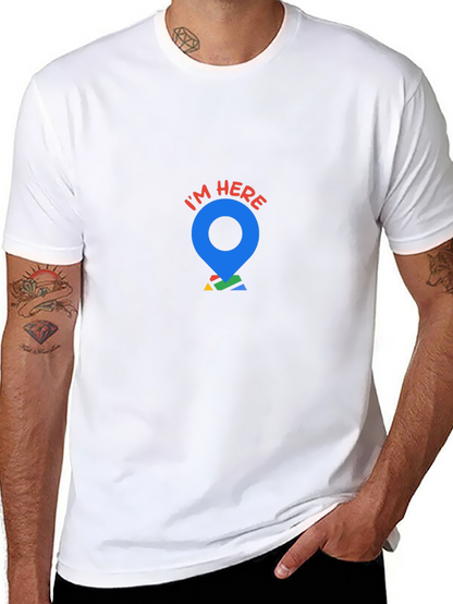 Im Here Graphic Tee - Location Pin T-Shirt