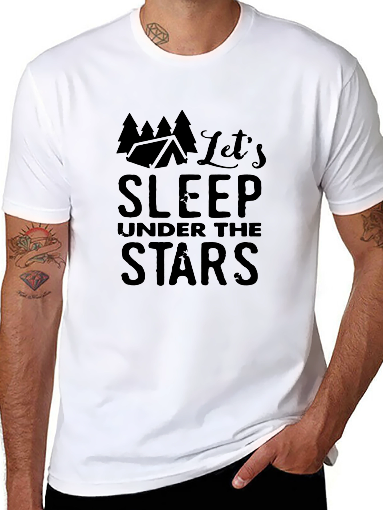 Lets Sleep Under The Stars Graphic T-Shirt