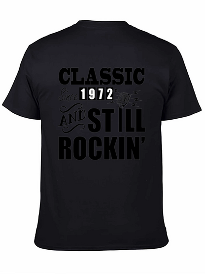Classic Since 1972 Black Graphic T-Shirt