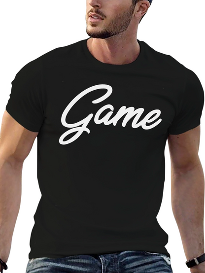 Game Graphic Tee - Black Crew Neck