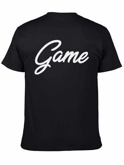 Game Graphic Tee - Black Crew Neck