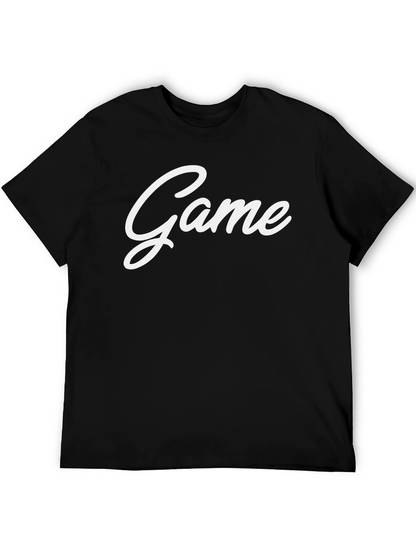 Game Graphic Tee - Black Crew Neck