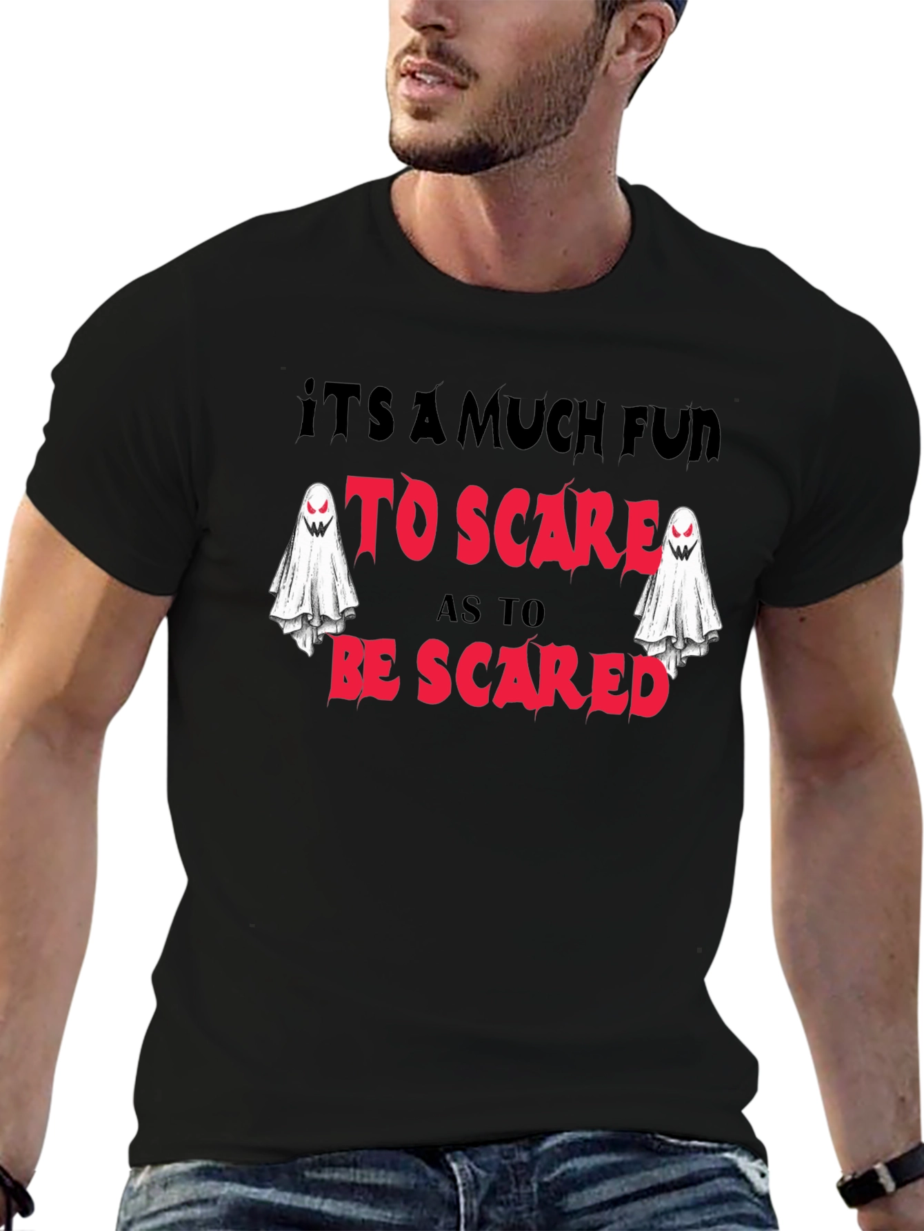 Spooky Fun T-Shirt - Halloween Ghost Design