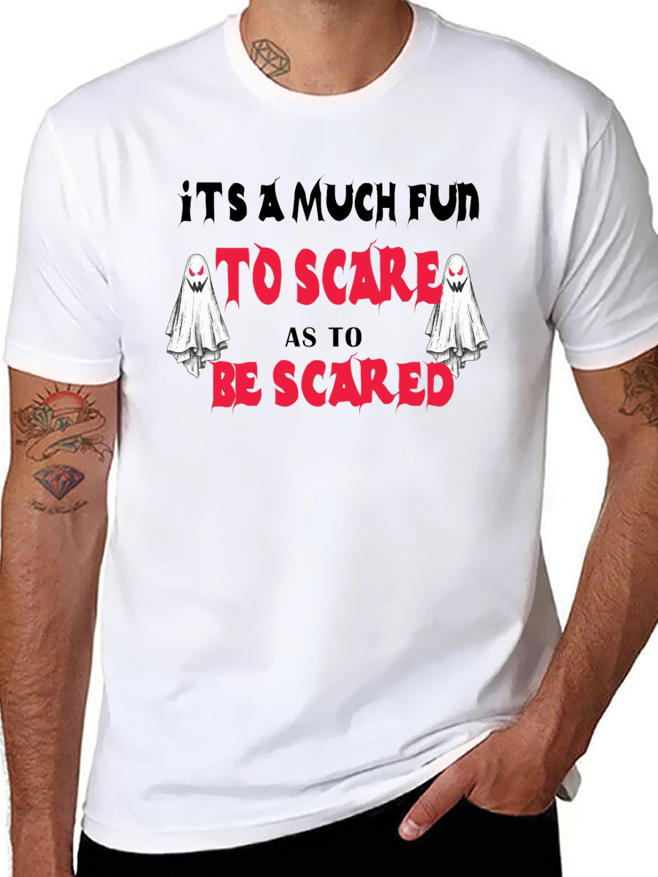 Spooky Fun T-Shirt - Halloween Ghost Design