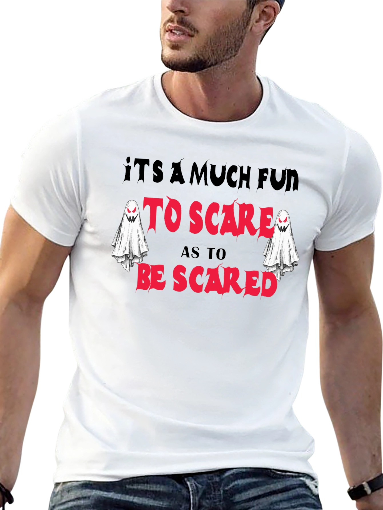 Spooky Fun T-Shirt - Halloween Ghost Design