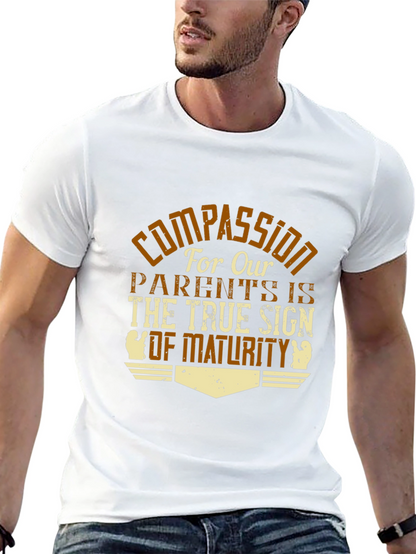 Compassion Maturity T-Shirt - Black Graphic Tee