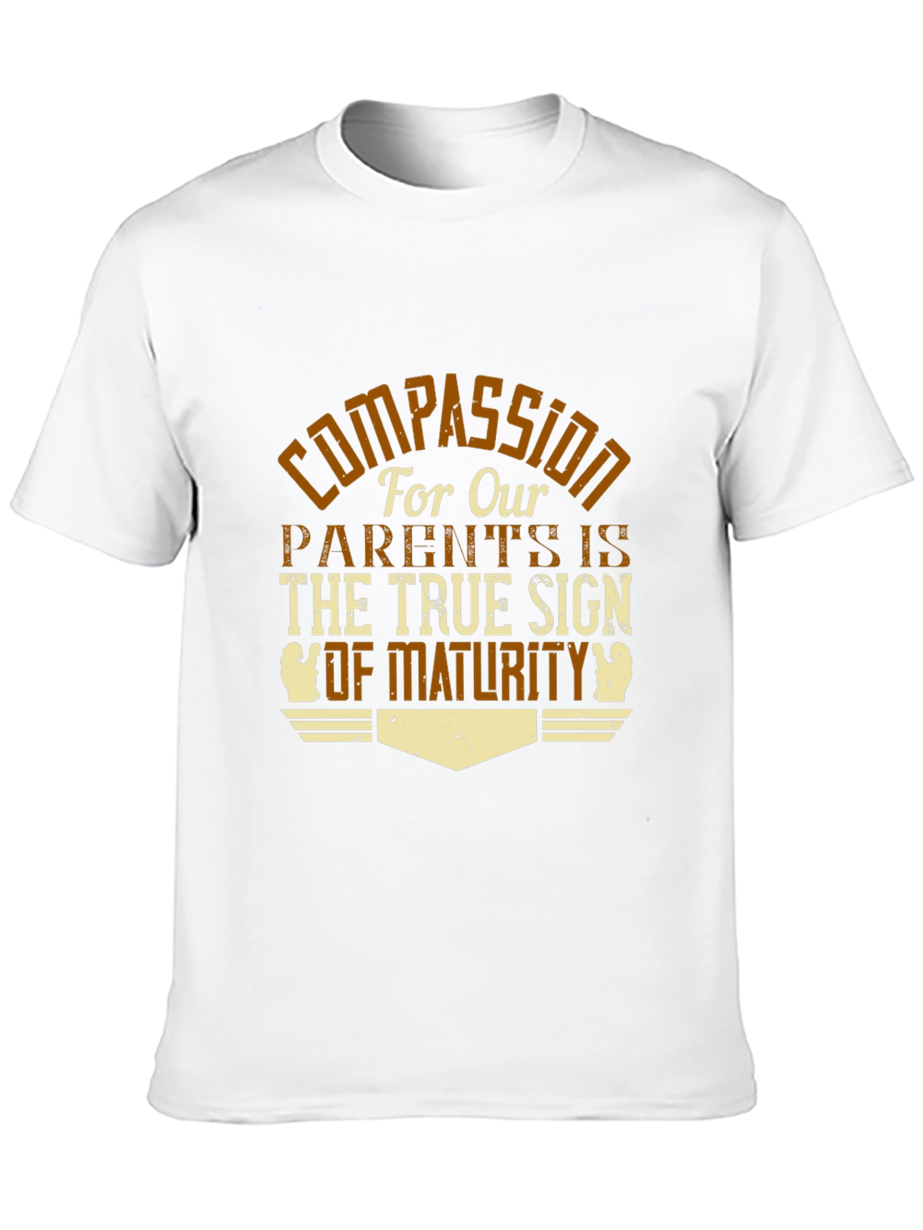 Compassion Maturity T-Shirt - Black Graphic Tee