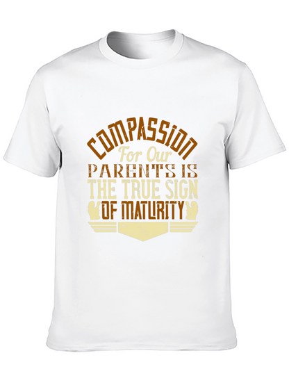 Compassion Maturity T-Shirt - Black Graphic Tee