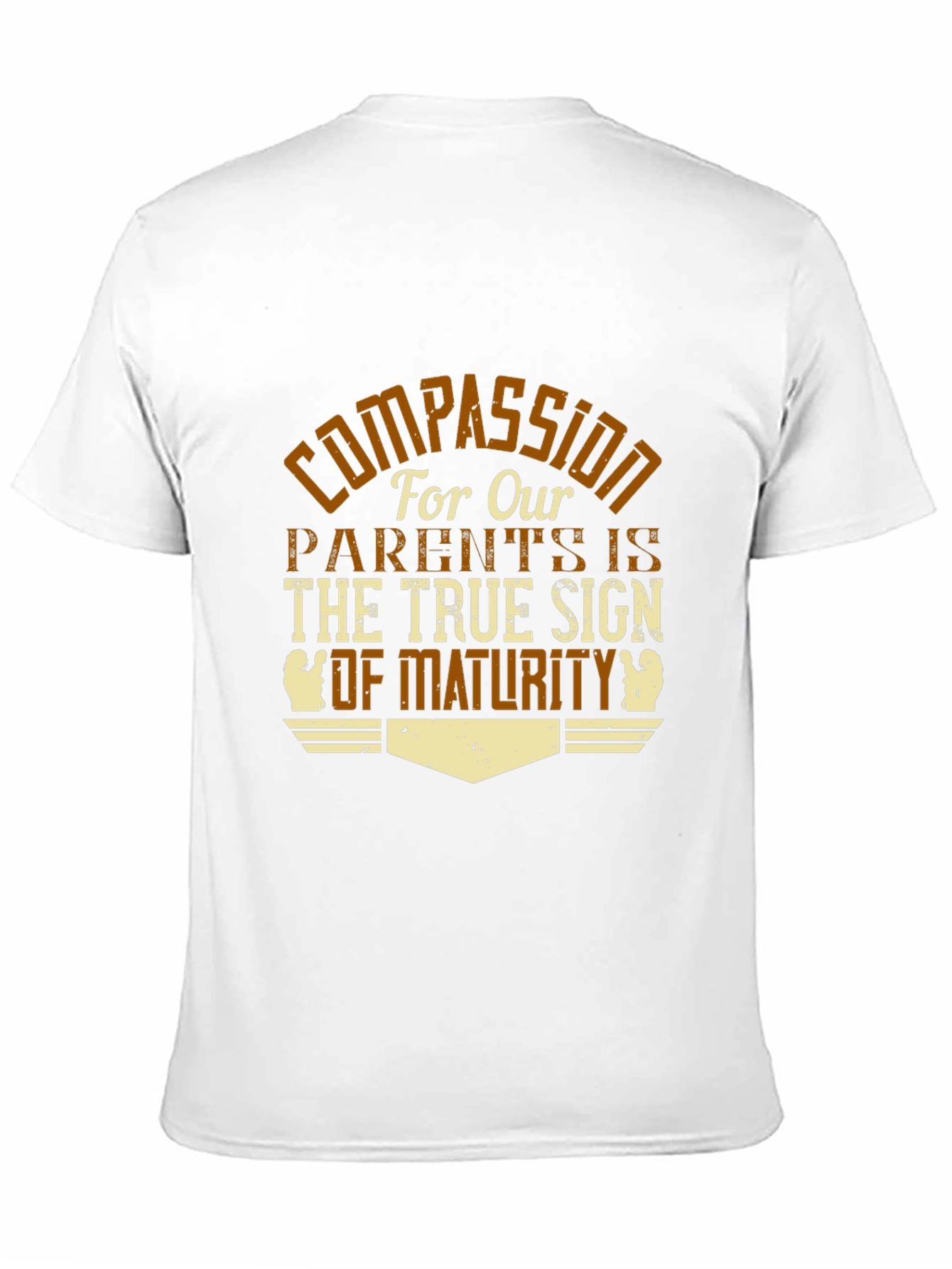 Compassion Maturity T-Shirt - Black Graphic Tee