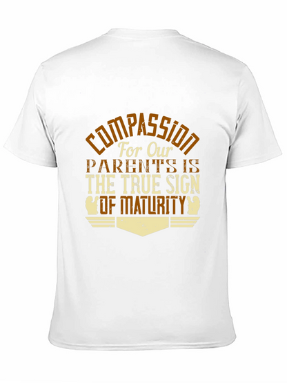Compassion Maturity T-Shirt - Black Graphic Tee