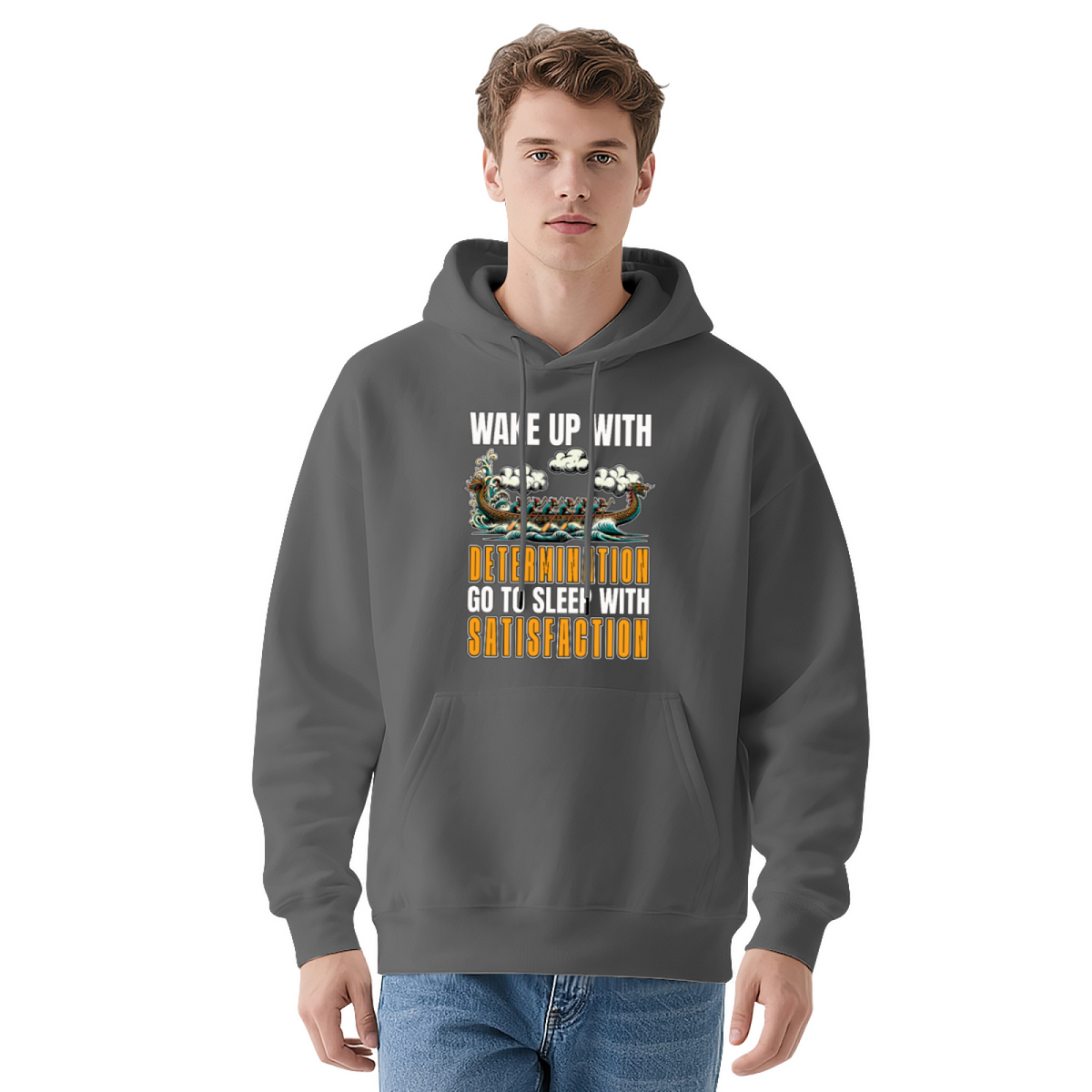 Premium Graphic Hoodie - Viking Determination