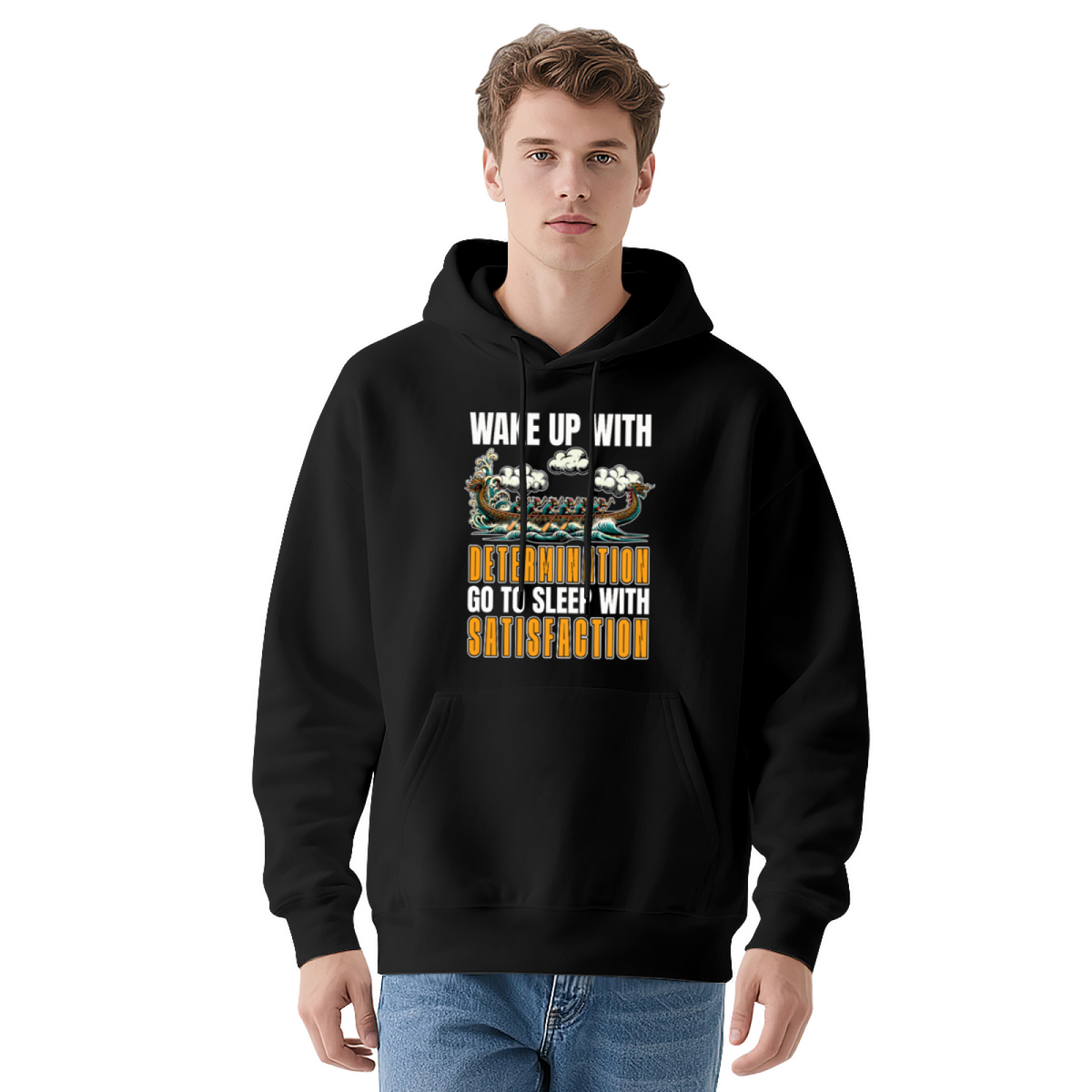 Premium Graphic Hoodie - Viking Determination