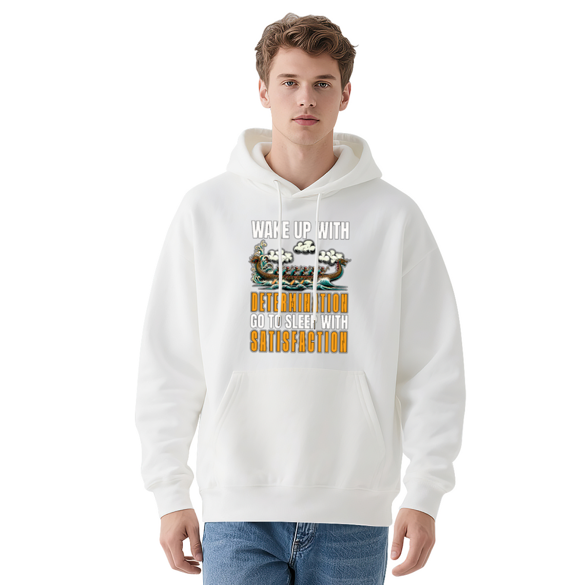 Premium Graphic Hoodie - Viking Determination