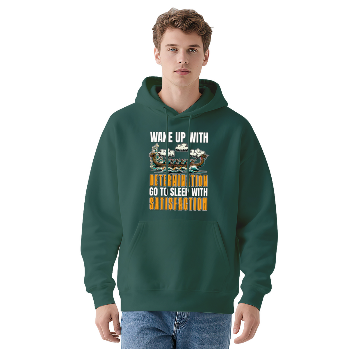 Premium Graphic Hoodie - Viking Determination