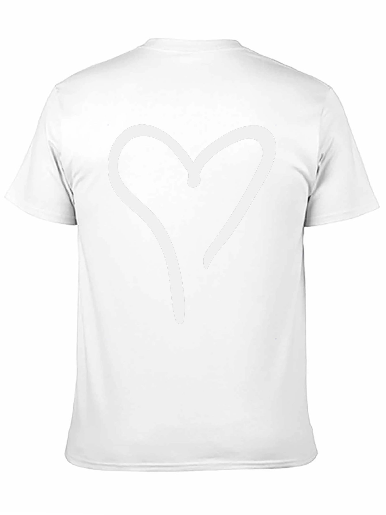 Heart Graphic Black Tee - Casual Style