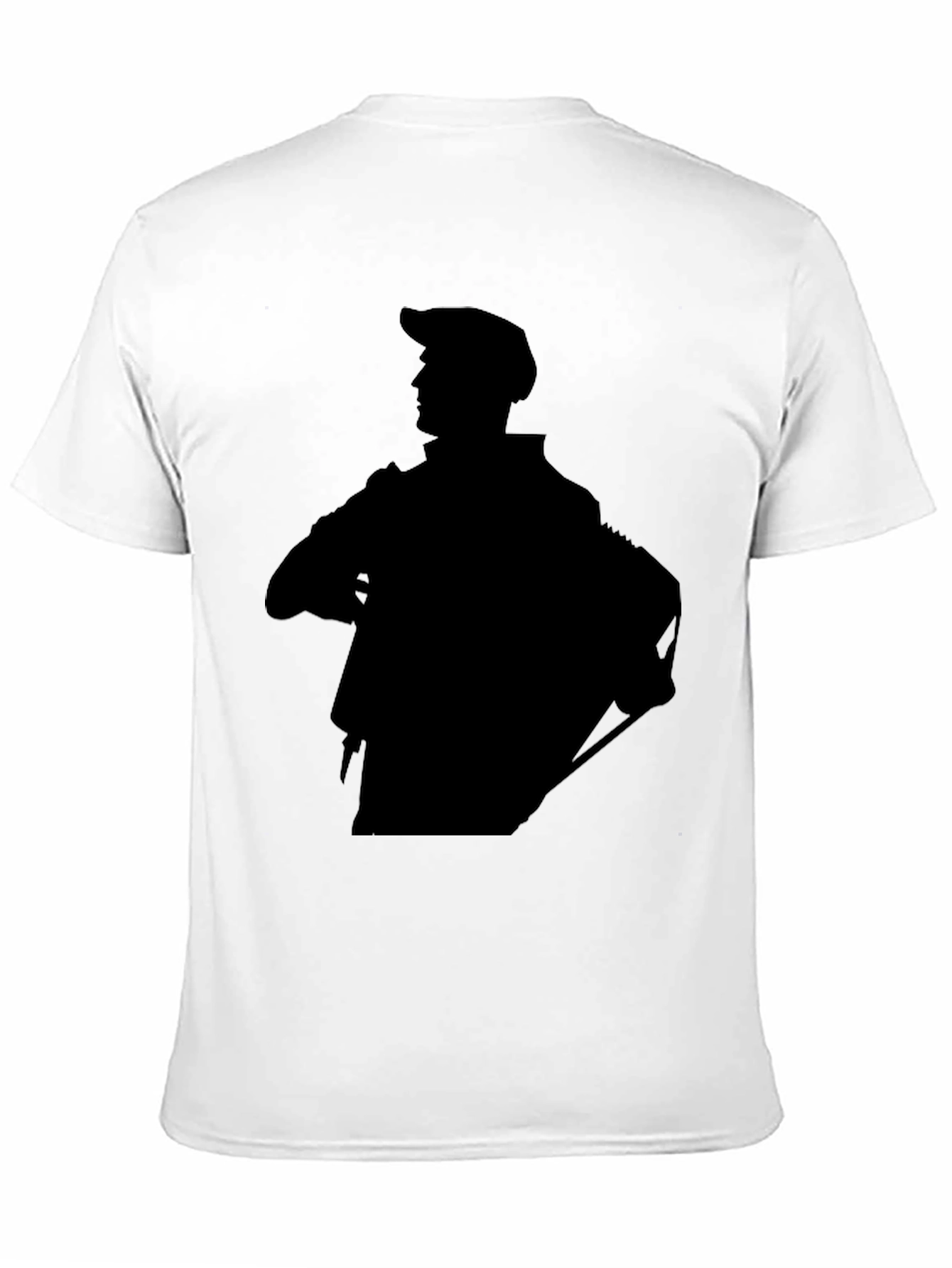 Stylish Black Graphic Tee - Silhouette Design