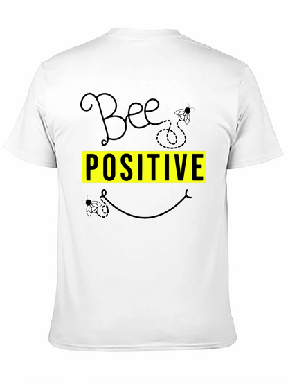 Bee Positive Graphic T-Shirt - Black