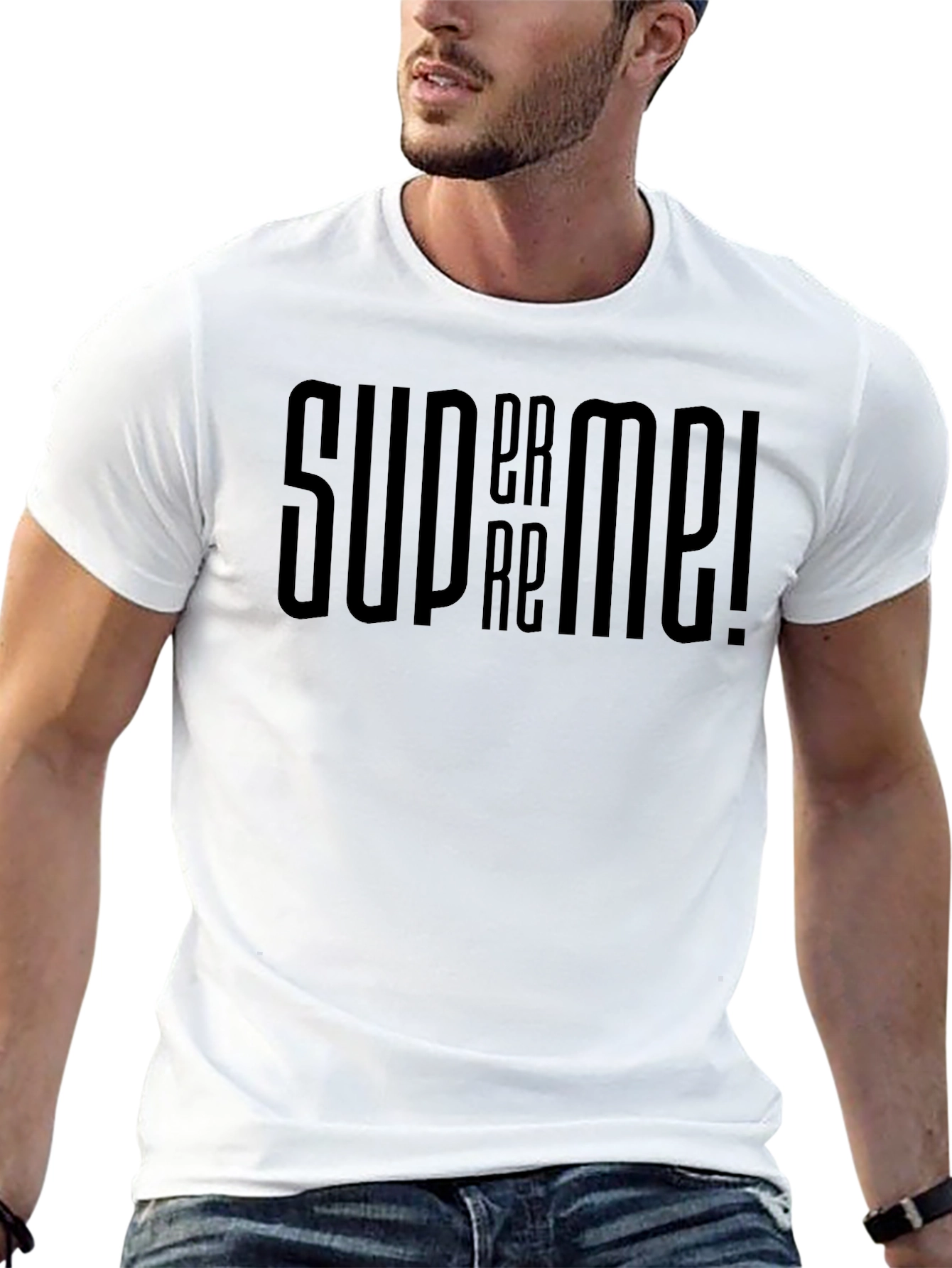 Supreme Style Black Graphic Tee