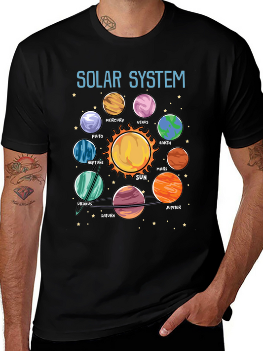 Solar System Planet Graphic T-Shirt