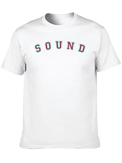 Sound Graphic Print Tee - Casual Style