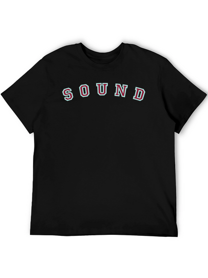 Sound Graphic Print Tee - Casual Style