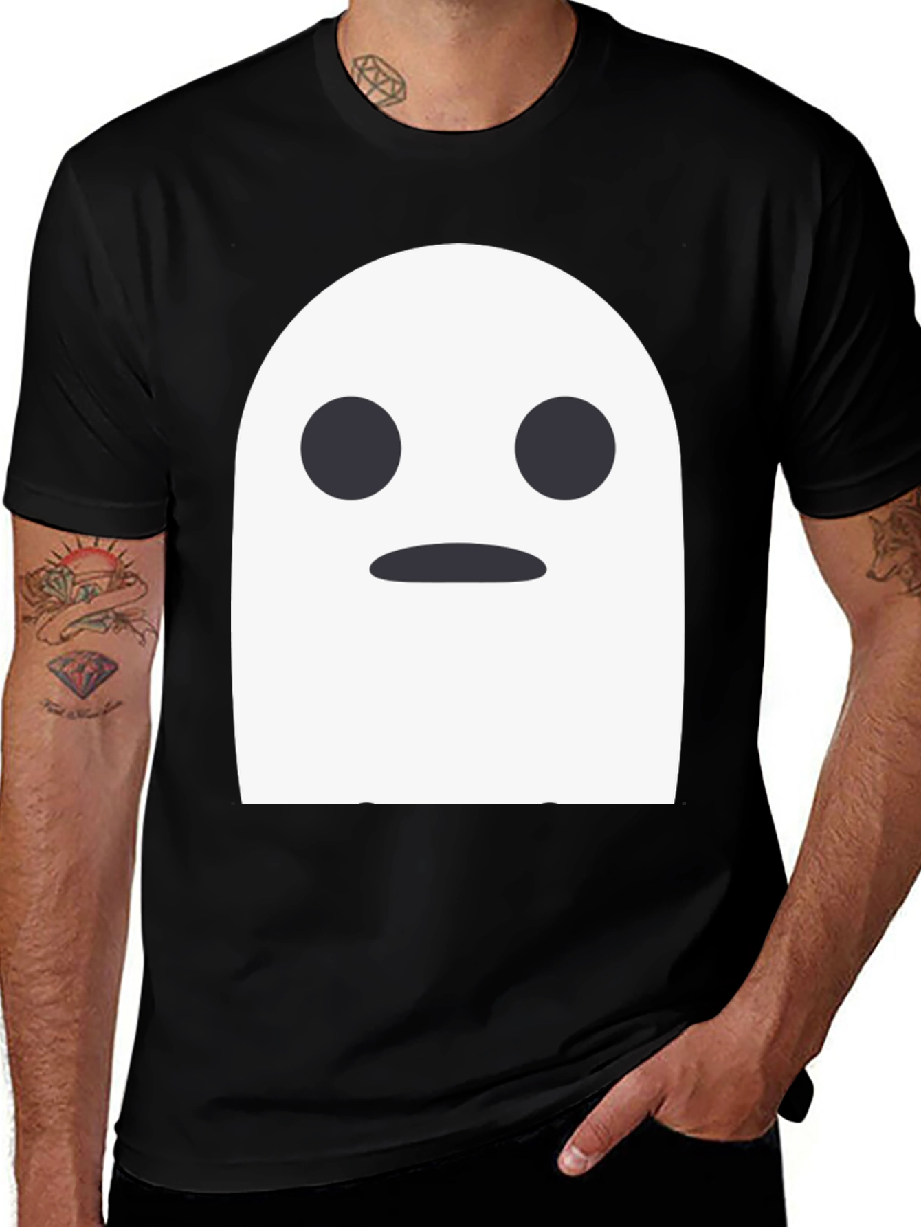 Ghost Graphic Tee -  Spooky Season Shirt