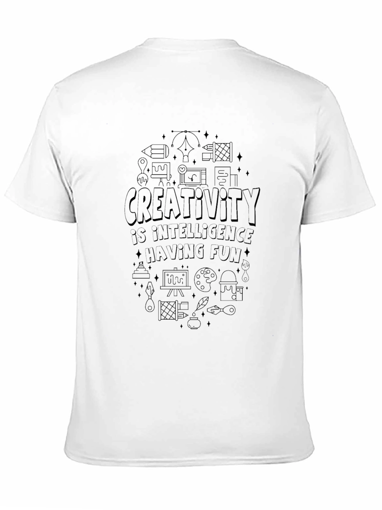 Creativity Intelligence Fun Black T-Shirt